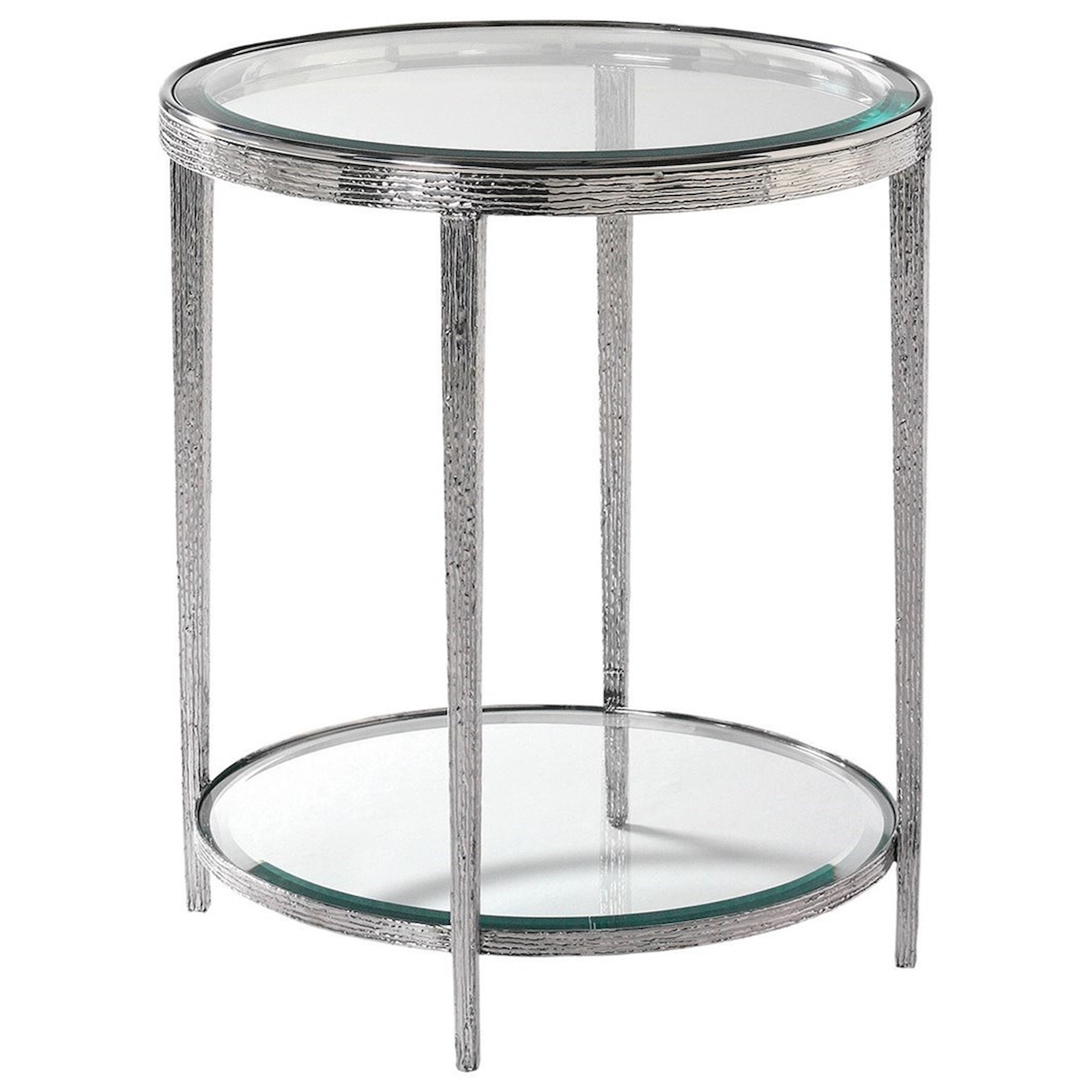 Hancock & Moore H & M Occasional 623152927 Jinx Nickel Round Side Table